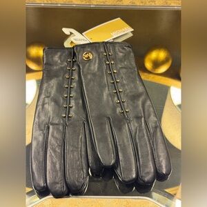 Michael Kors Women's Studded Leather Gloves